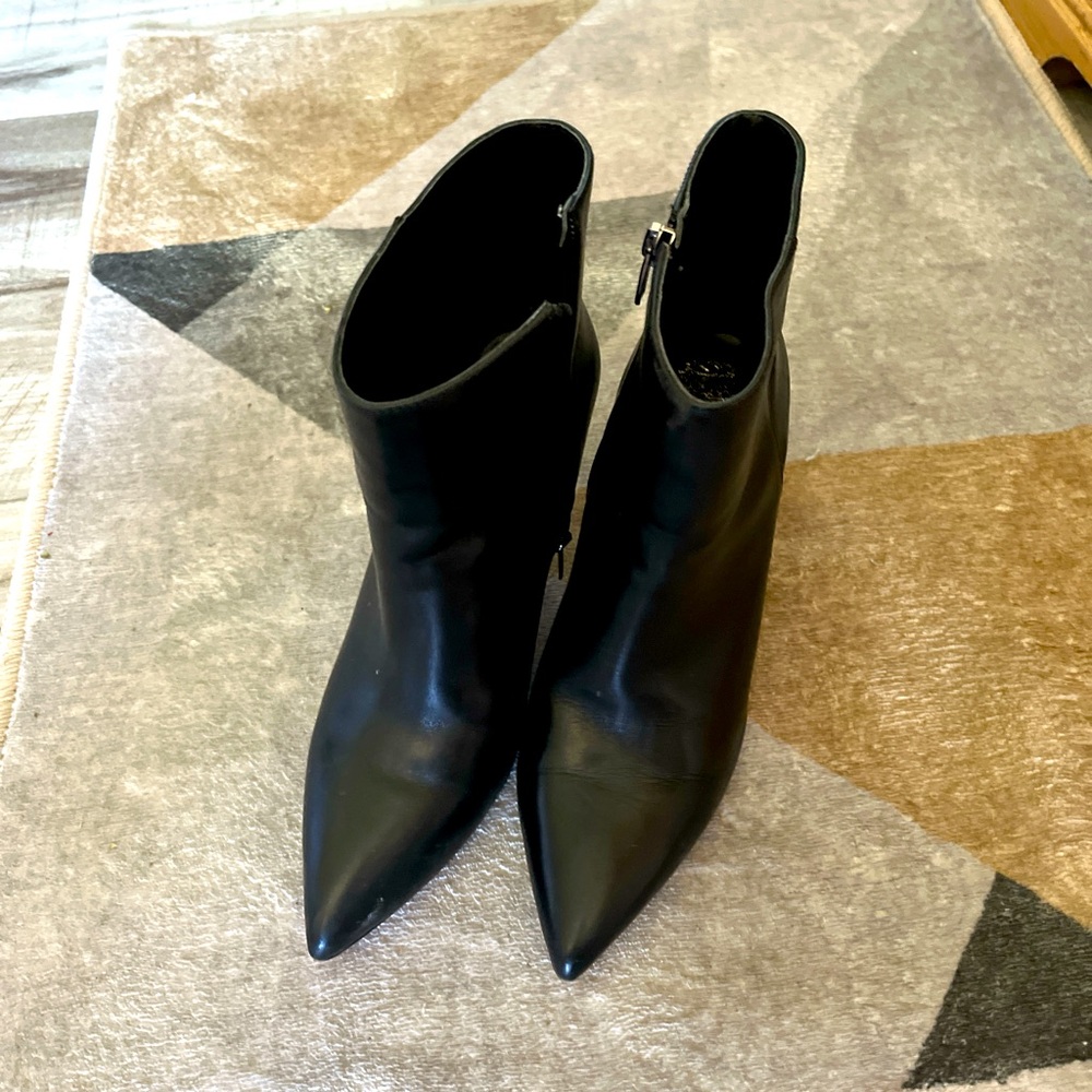 Vince Camuto Sleek Black Ankle Booties